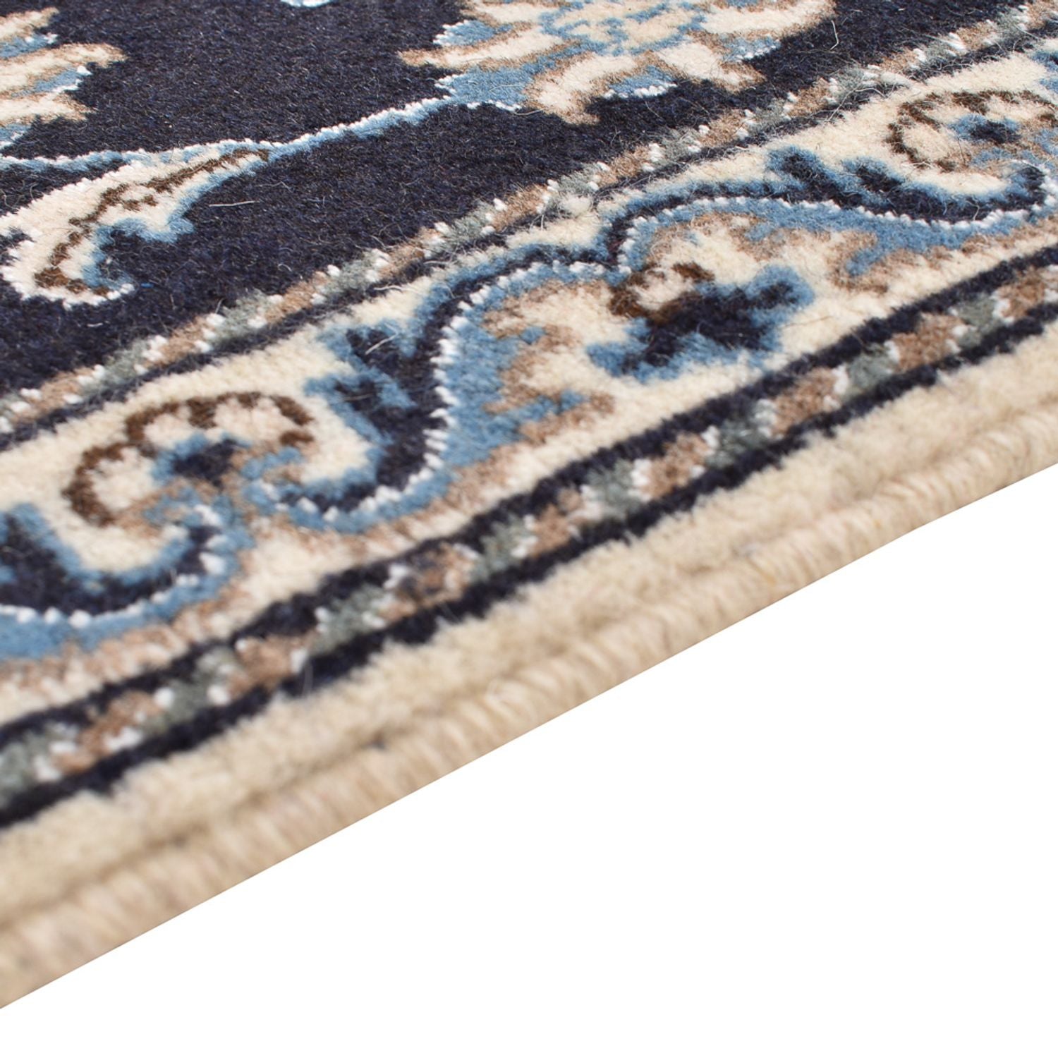 Tappeto corsia Tappeto Persero - Nain - 200 x 79 cm - blu scuro