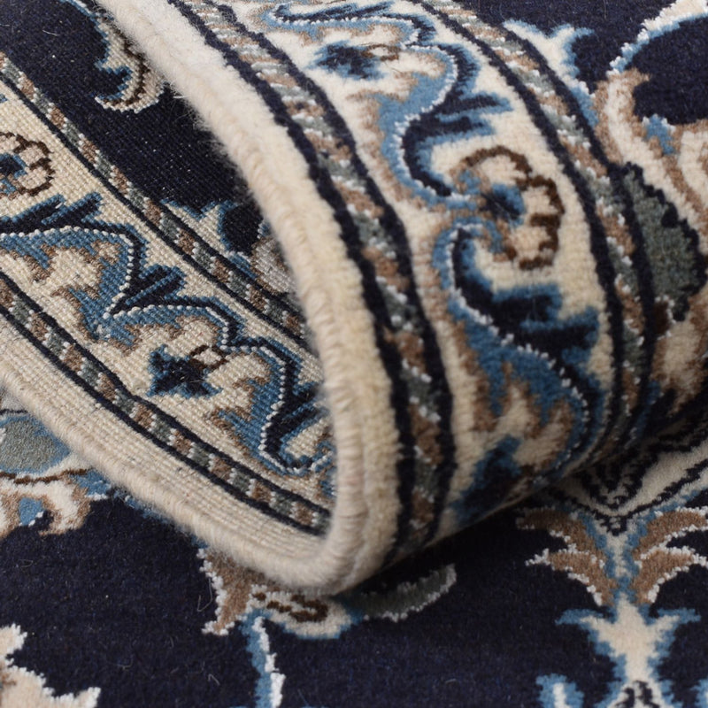 Tappeto corsia Tappeto Persero - Nain - 200 x 79 cm - blu scuro