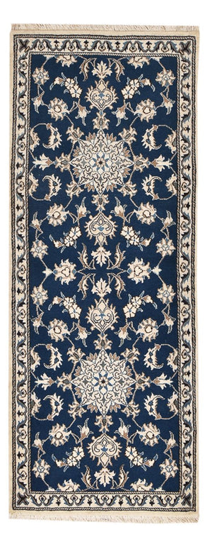 Tappeto corsia Tappeto Persero - Nain - 197 x 76 cm - blu scuro