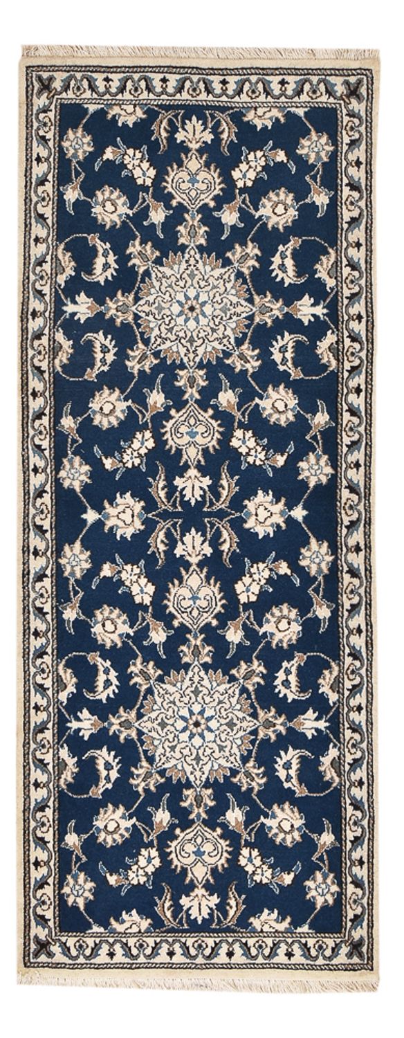 Tappeto corsia Tappeto Persero - Nain - 197 x 76 cm - blu scuro