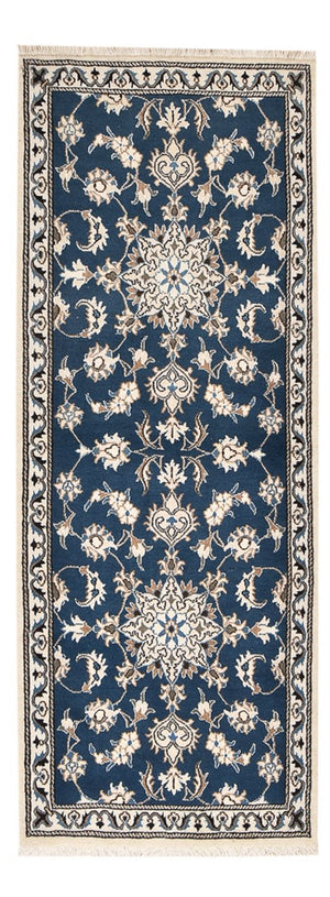 Tappeto corsia Tappeto Persero - Nain - 195 x 77 cm - blu mare