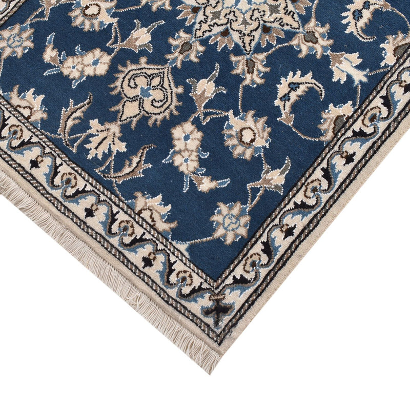 Tappeto corsia Tappeto Persero - Nain - 195 x 77 cm - blu mare