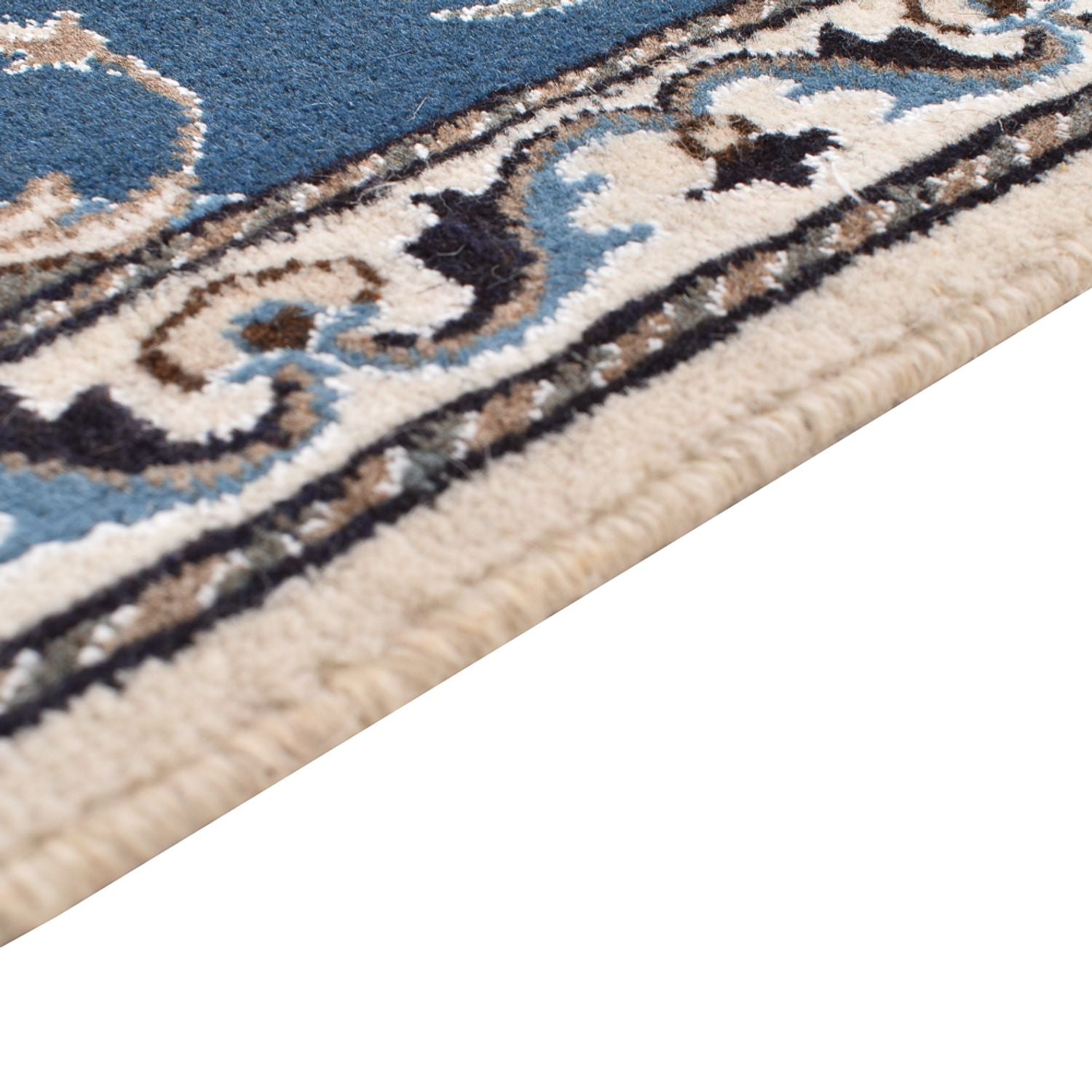 Tappeto corsia Tappeto Persero - Nain - 195 x 77 cm - blu mare