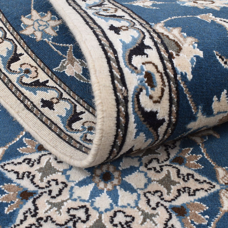 Tappeto corsia Tappeto Persero - Nain - 195 x 77 cm - blu mare