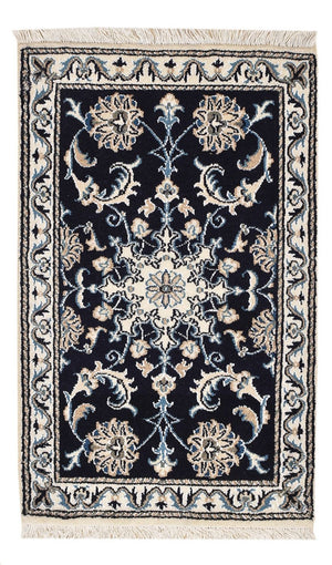 Tappeto Persero - Nain - 90 x 55 cm - blu scuro