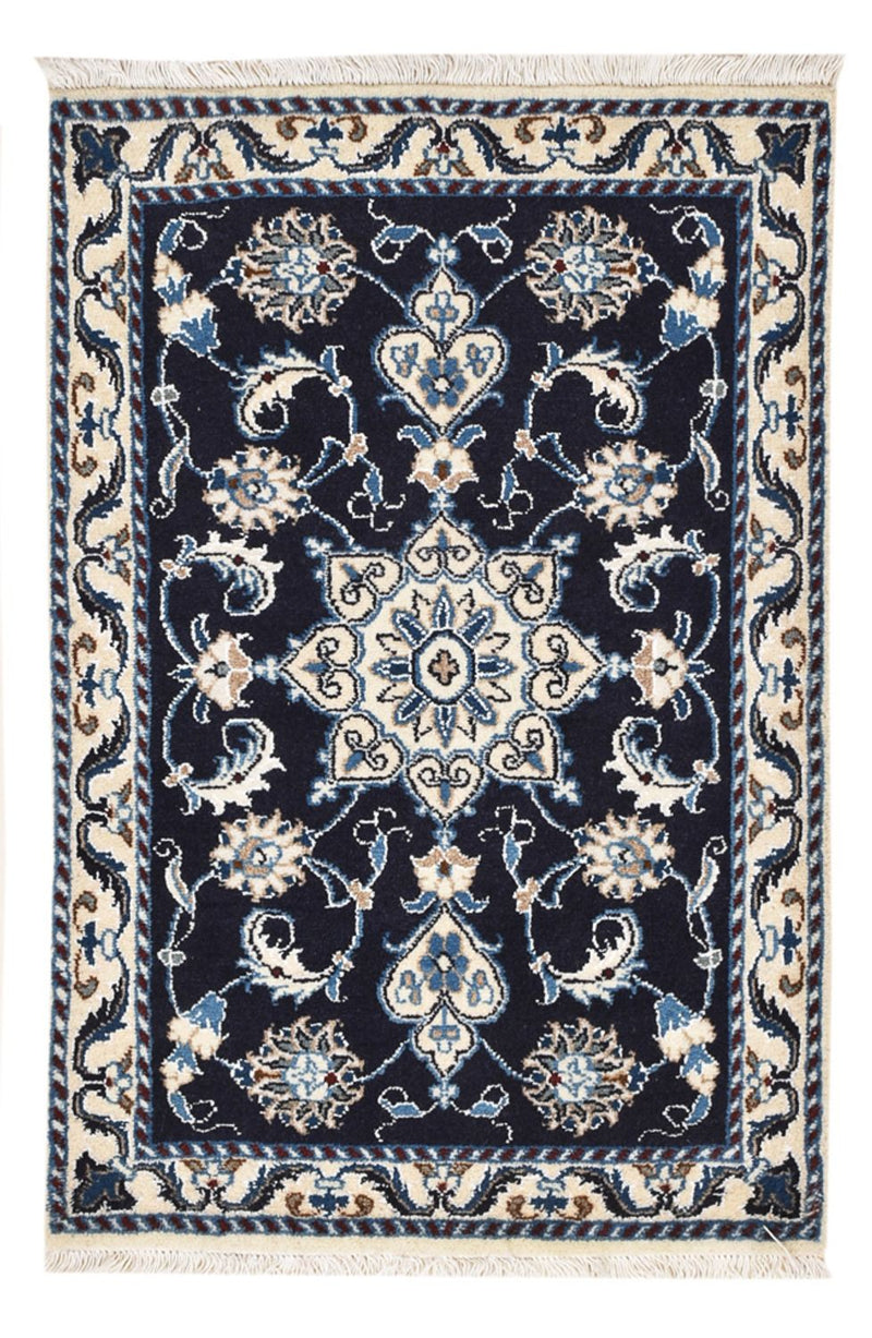 Tappeto Persero - Nain - 90 x 62 cm - blu scuro