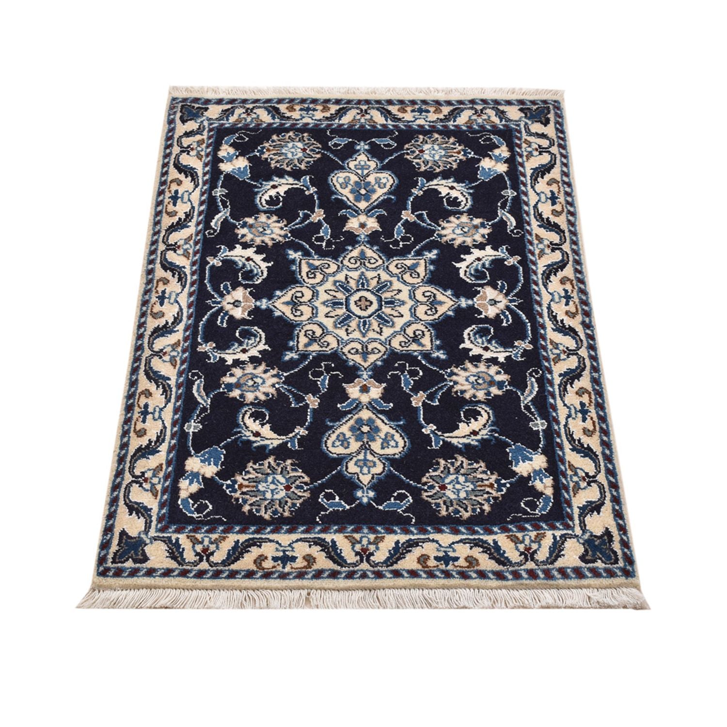 Tappeto Persero - Nain - 90 x 62 cm - blu scuro