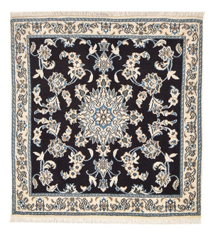 Tappeto corsia Tappeto Persero - Nain - 100 x 93 cm - blu scuro