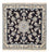 Tappeto corsia Tappeto Persero - Nain - 100 x 93 cm - blu scuro