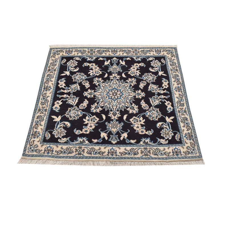 Tappeto corsia Tappeto Persero - Nain - 100 x 93 cm - blu scuro