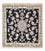 Tappeto Persero - Nain quadrato  - 103 x 96 cm - blu scuro