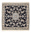 Tappeto Persero - Nain quadrato  - 100 x 100 cm - blu scuro