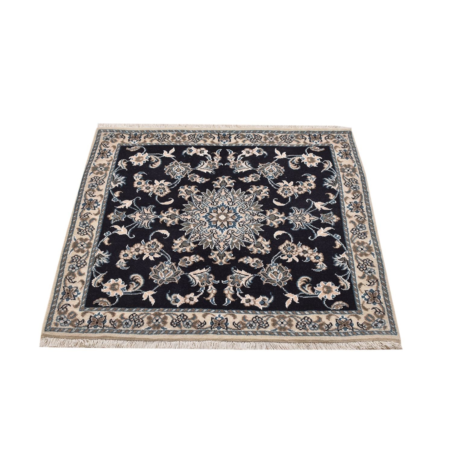 Tappeto Persero - Nain quadrato  - 100 x 100 cm - blu scuro