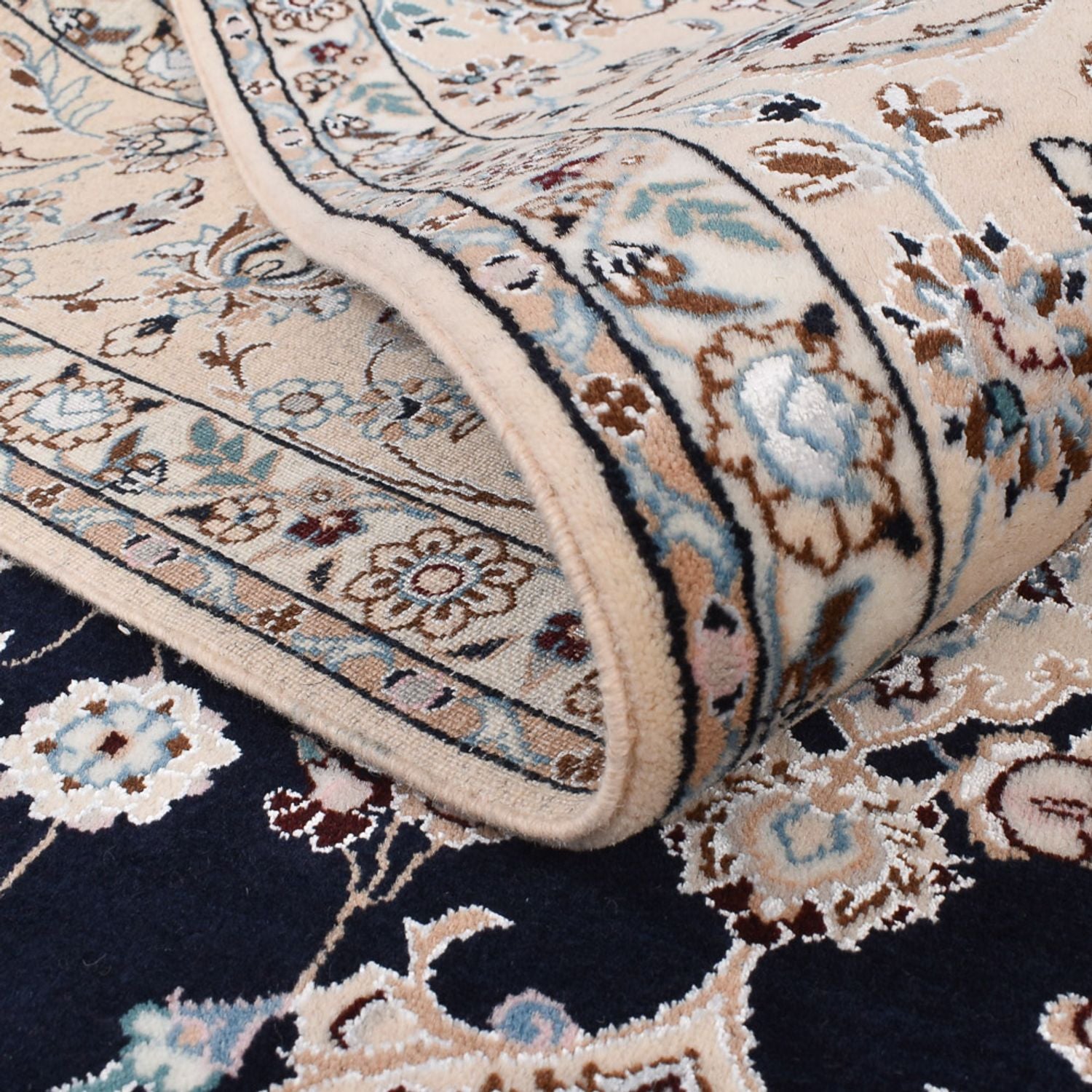 Tappeto Persero - Nain - Premio - 237 x 158 cm - blu scuro