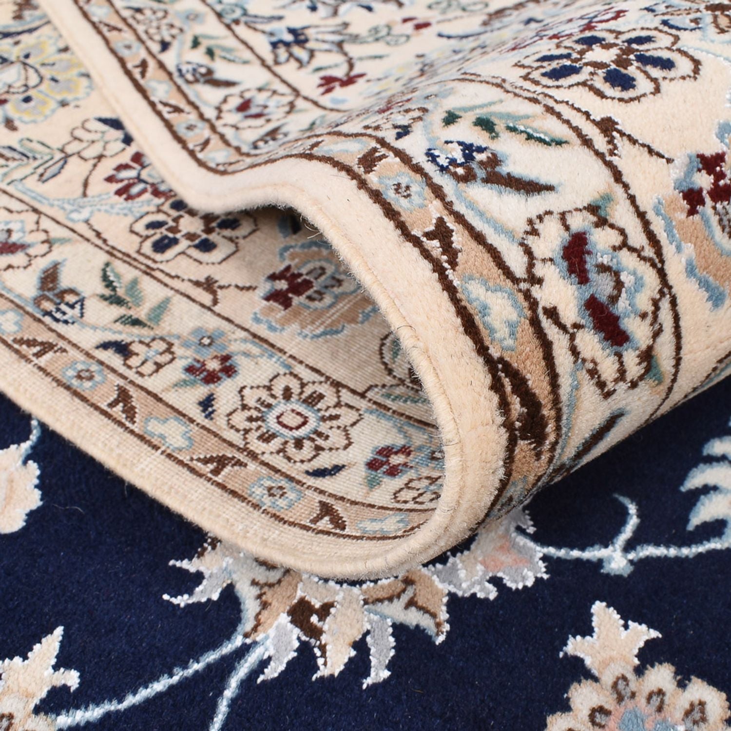 Tappeto Persero - Nain - Premio - 245 x 165 cm - blu scuro