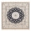 Tappeto Persero - Nain - Premio quadrato  - 181 x 178 cm - blu scuro