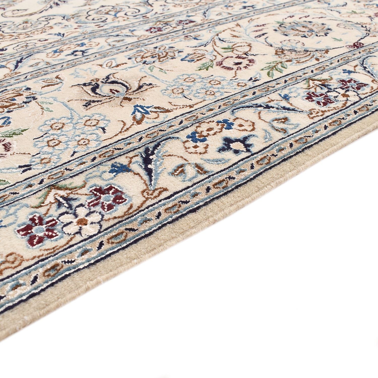 Tappeto Persero - Nain - Reale - 305 x 205 cm - grigio chiaro