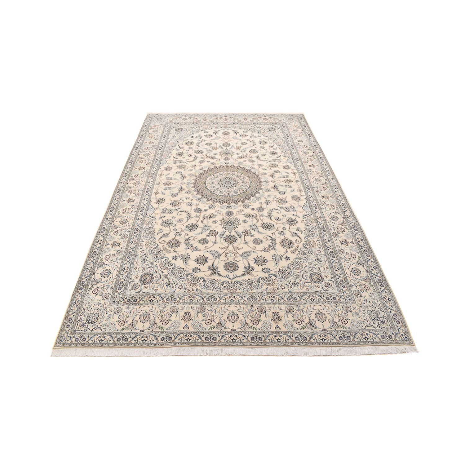 Tappeto Persero - Nain - Reale - 305 x 205 cm - grigio chiaro