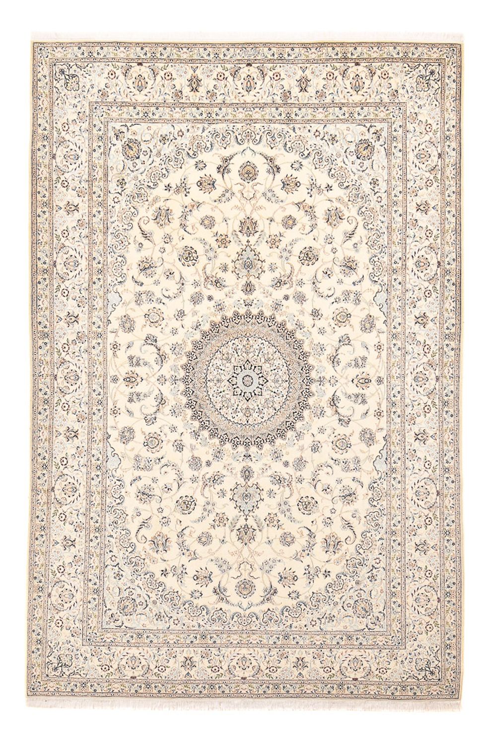 Tappeto Persero - Nain - Reale - 305 x 205 cm - grigio chiaro