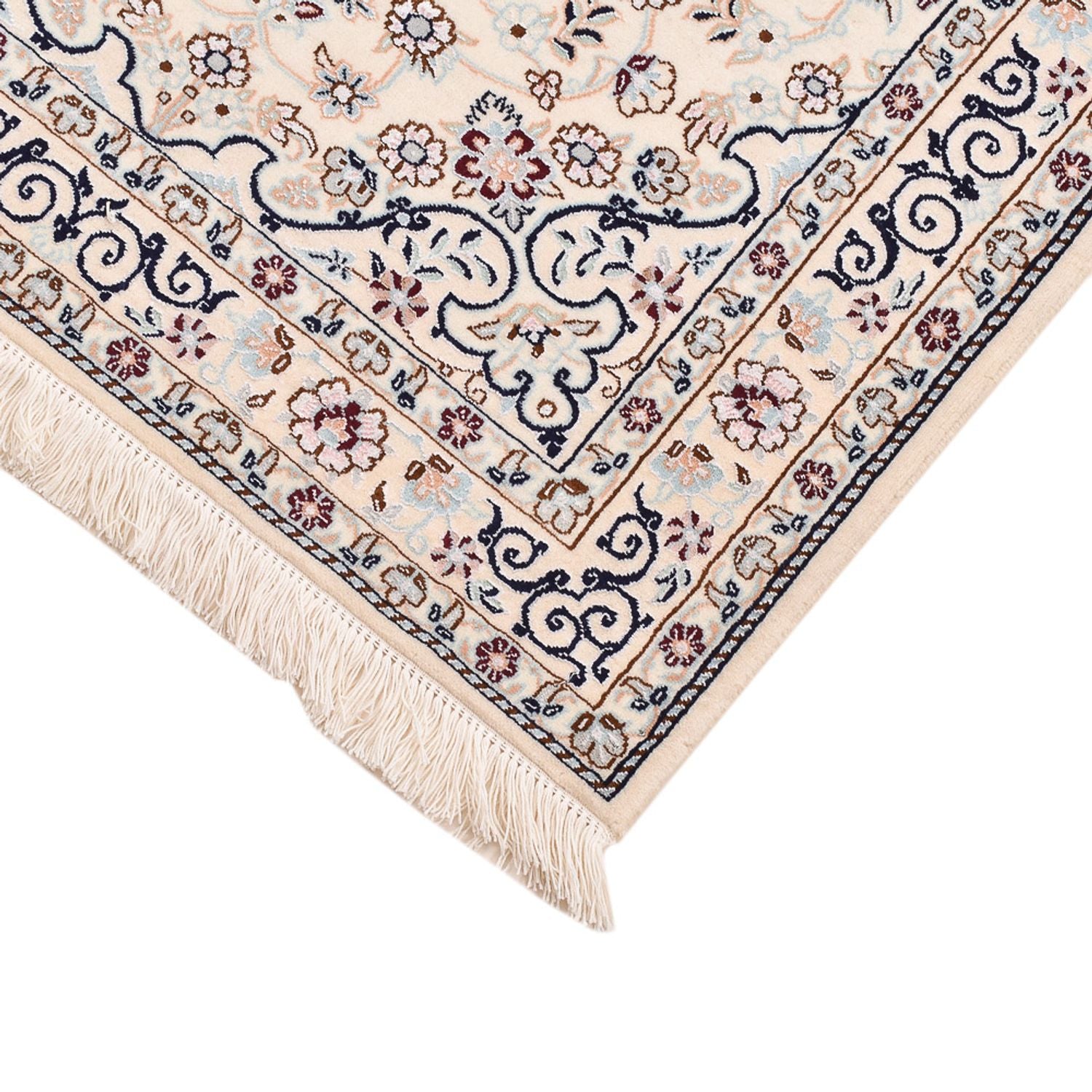 Tappeto Persero - Nain - Reale - 105 x 81 cm - grigio chiaro