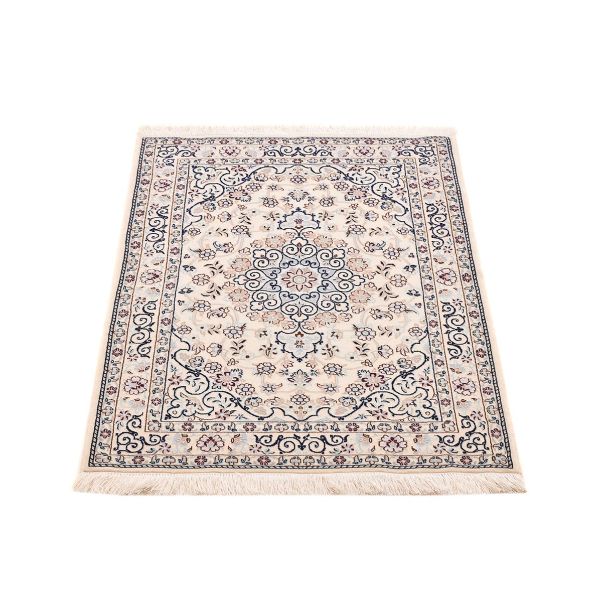 Tappeto Persero - Nain - Reale - 105 x 81 cm - grigio chiaro