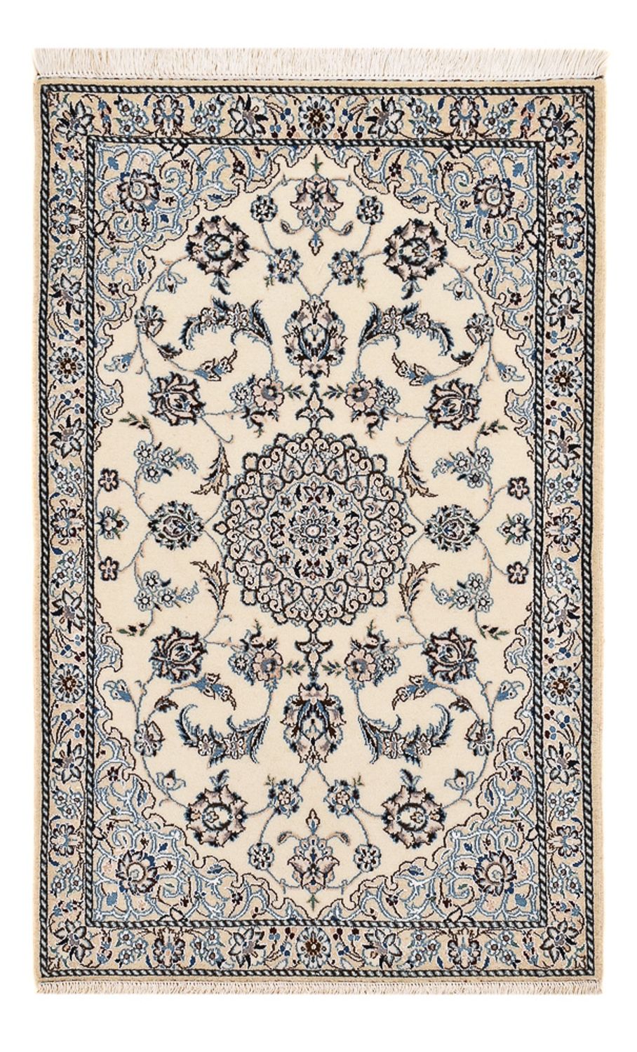Tappeto Persero - Nain - Reale - 109 x 69 cm - grigio chiaro