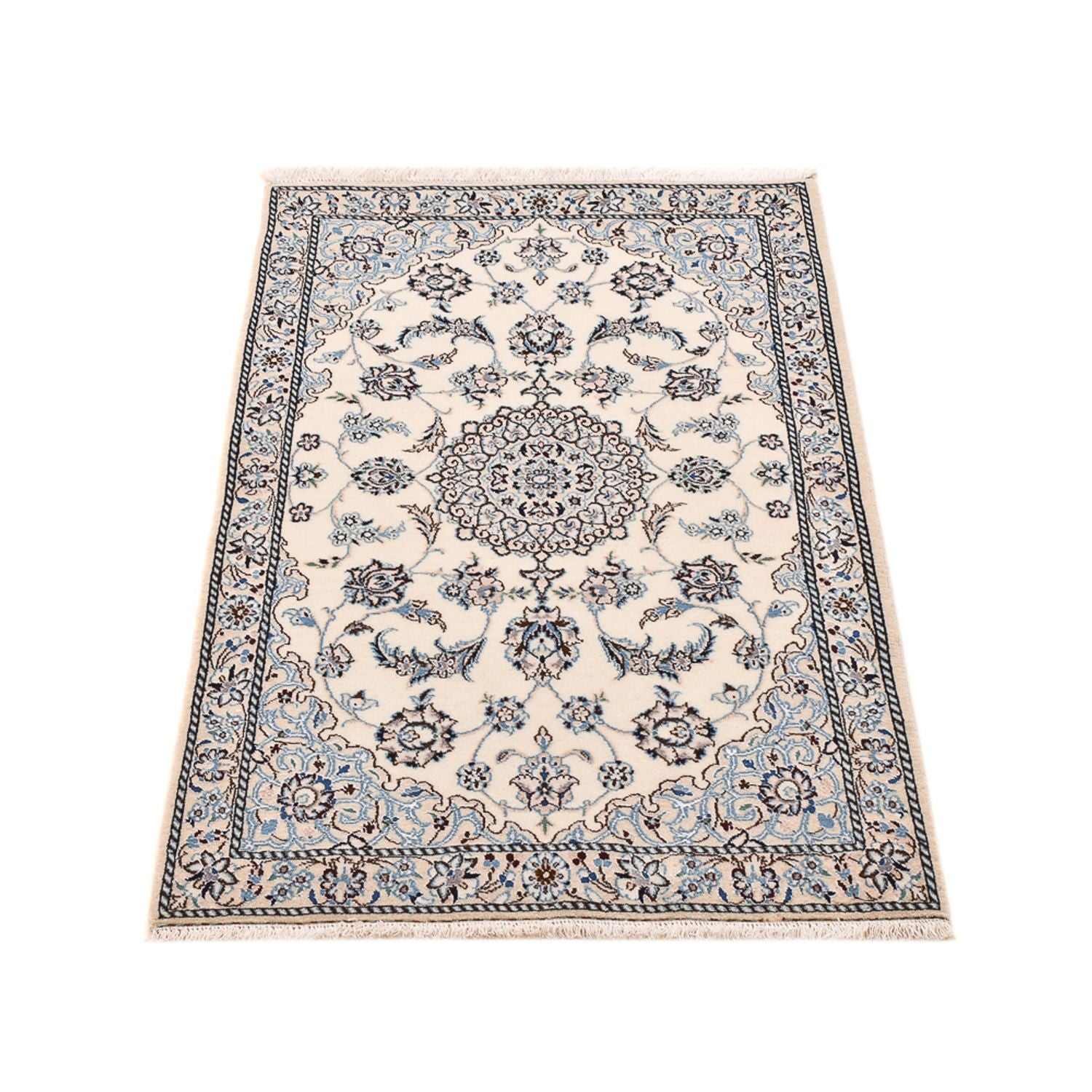 Tappeto Persero - Nain - Reale - 109 x 69 cm - grigio chiaro