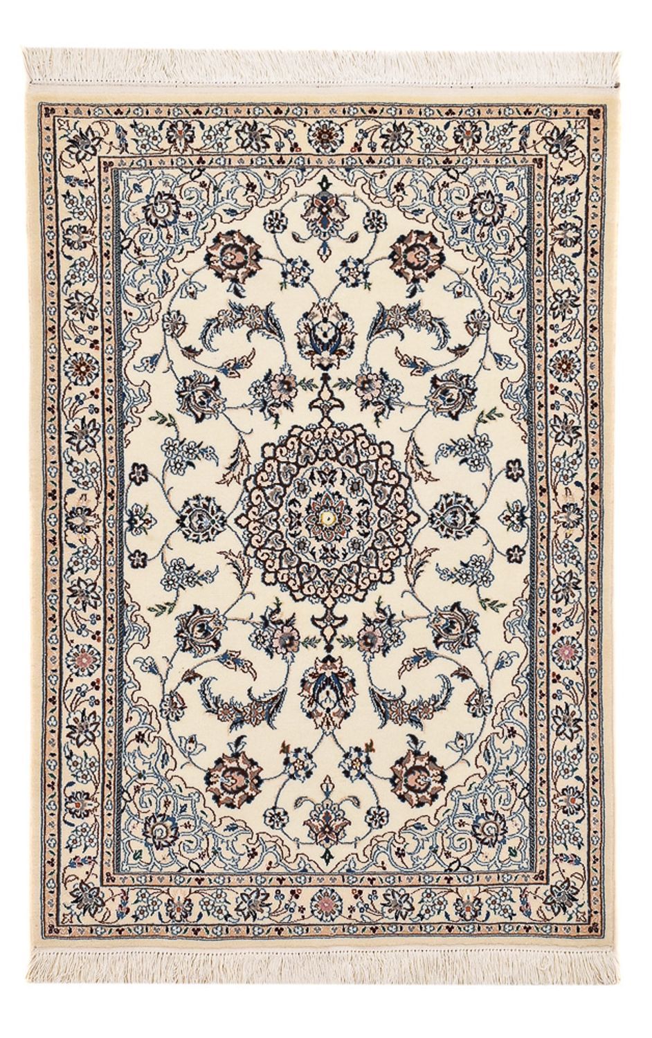 Tappeto Persero - Nain - Reale - 108 x 72 cm - grigio chiaro
