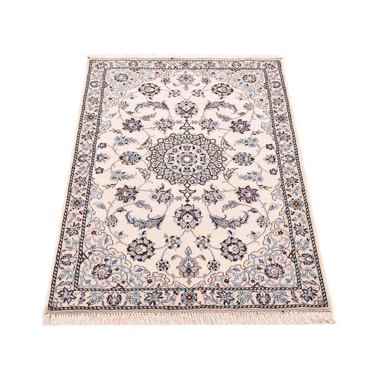 Tappeto Persero - Nain - Reale - 108 x 71 cm - grigio chiaro
