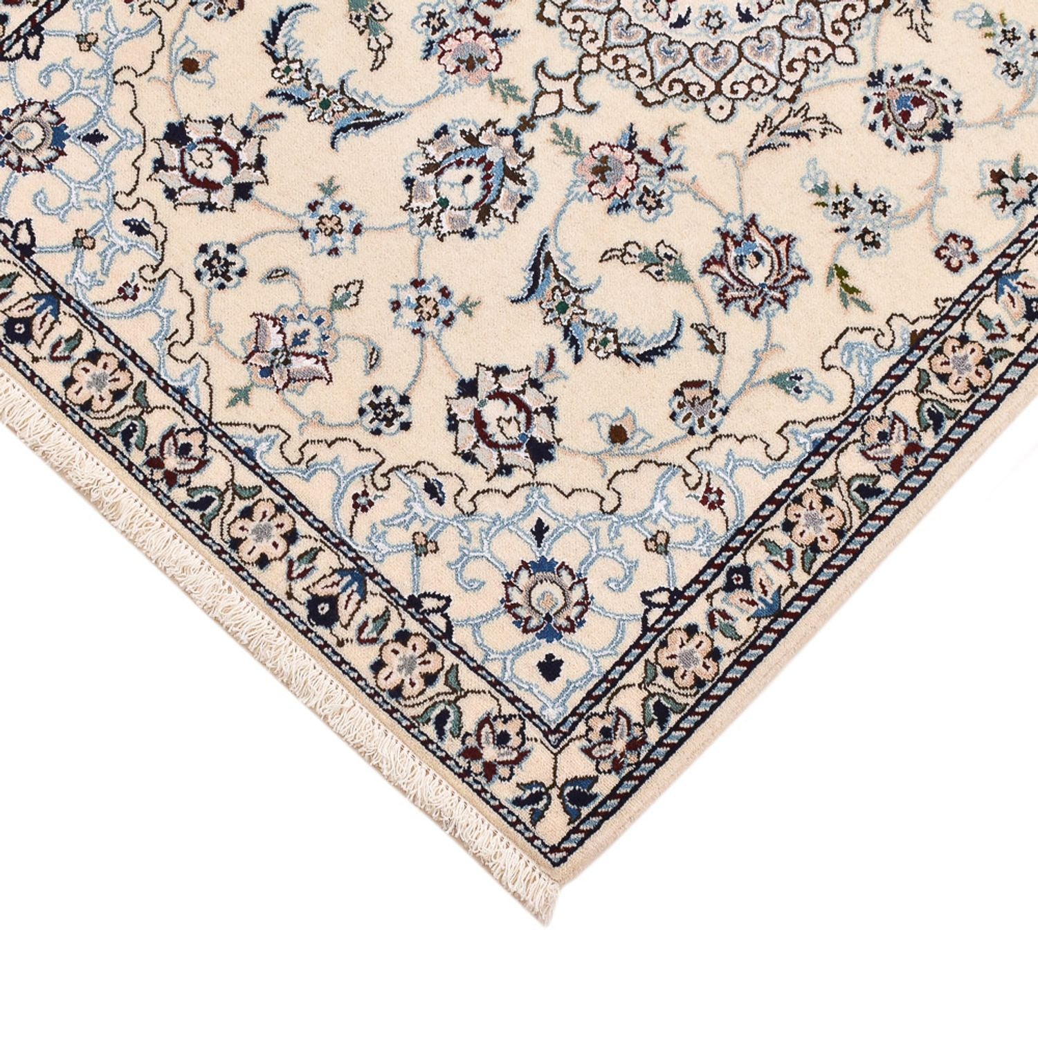 Tappeto Persero - Nain - Reale - 96 x 64 cm - grigio chiaro