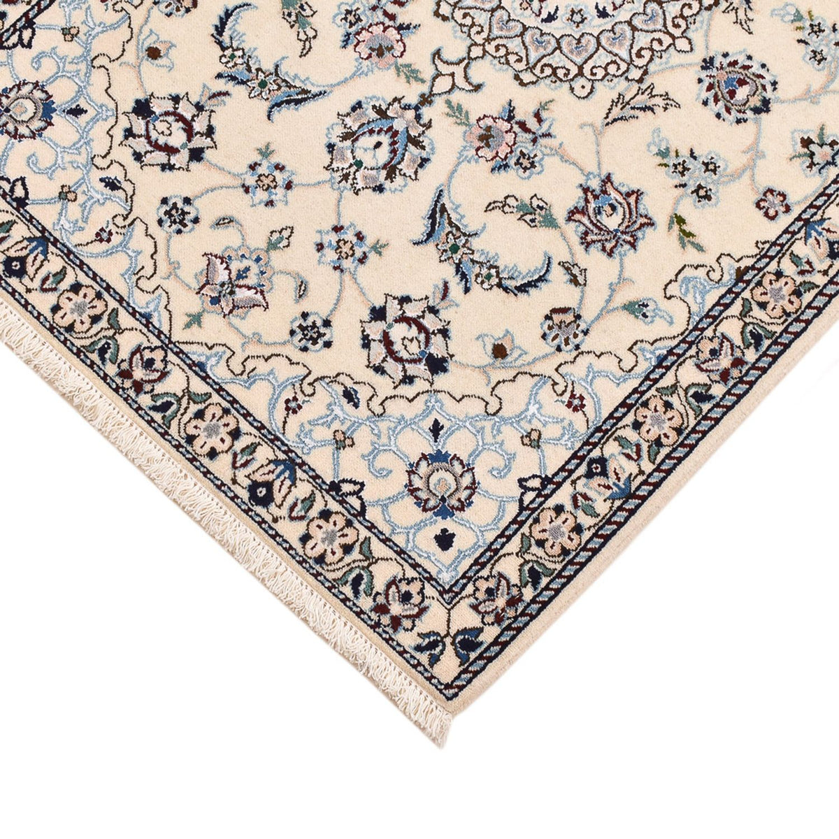 Tappeto Persero - Nain - Reale - 96 x 64 cm - grigio chiaro