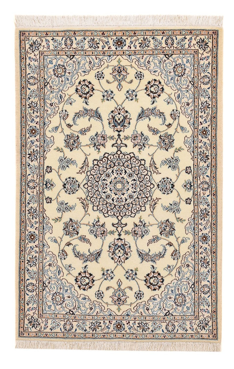 Tappeto Persero - Nain - Reale - 113 x 74 cm - grigio chiaro
