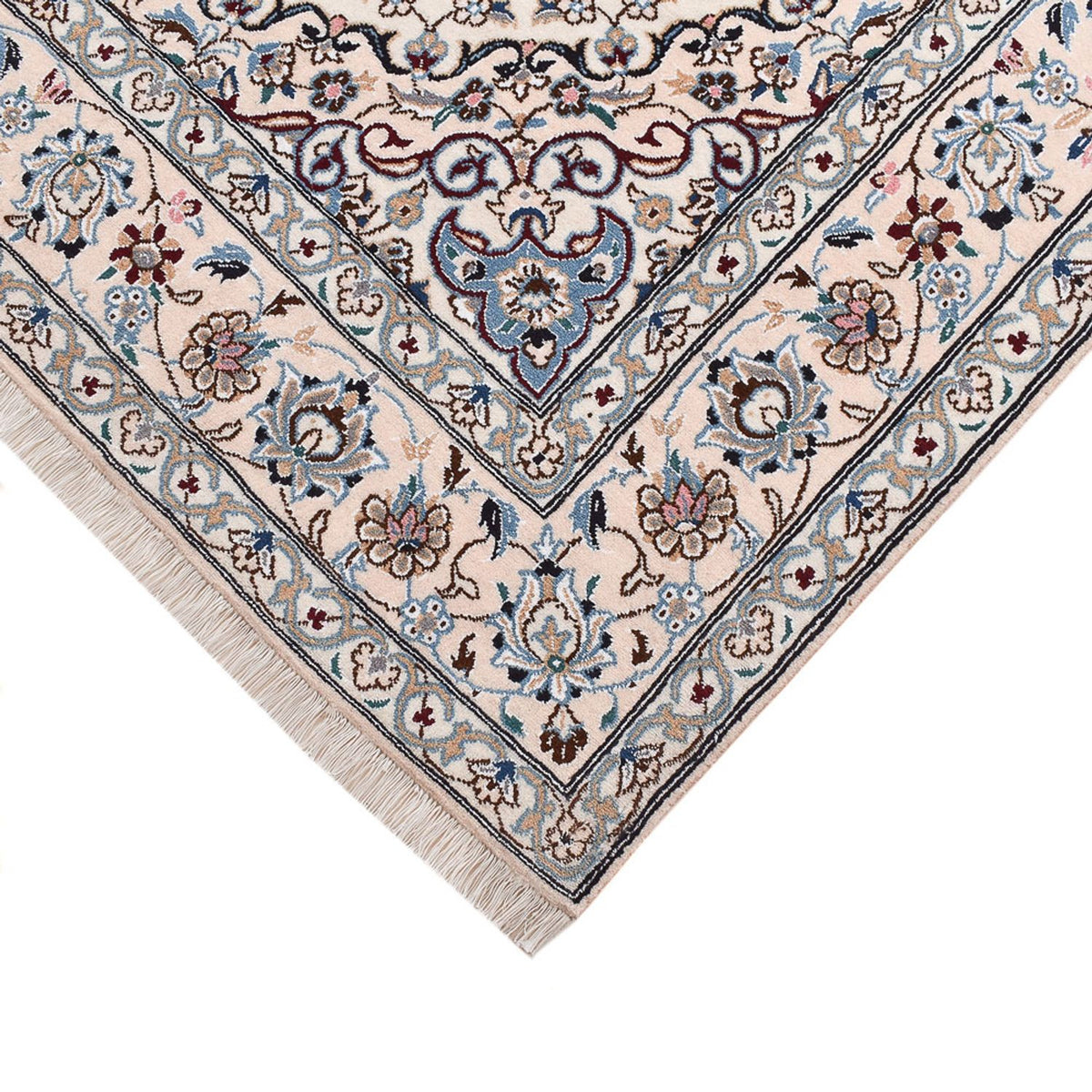 Tappeto Persero - Nain - Reale - 250 x 155 cm - grigio chiaro