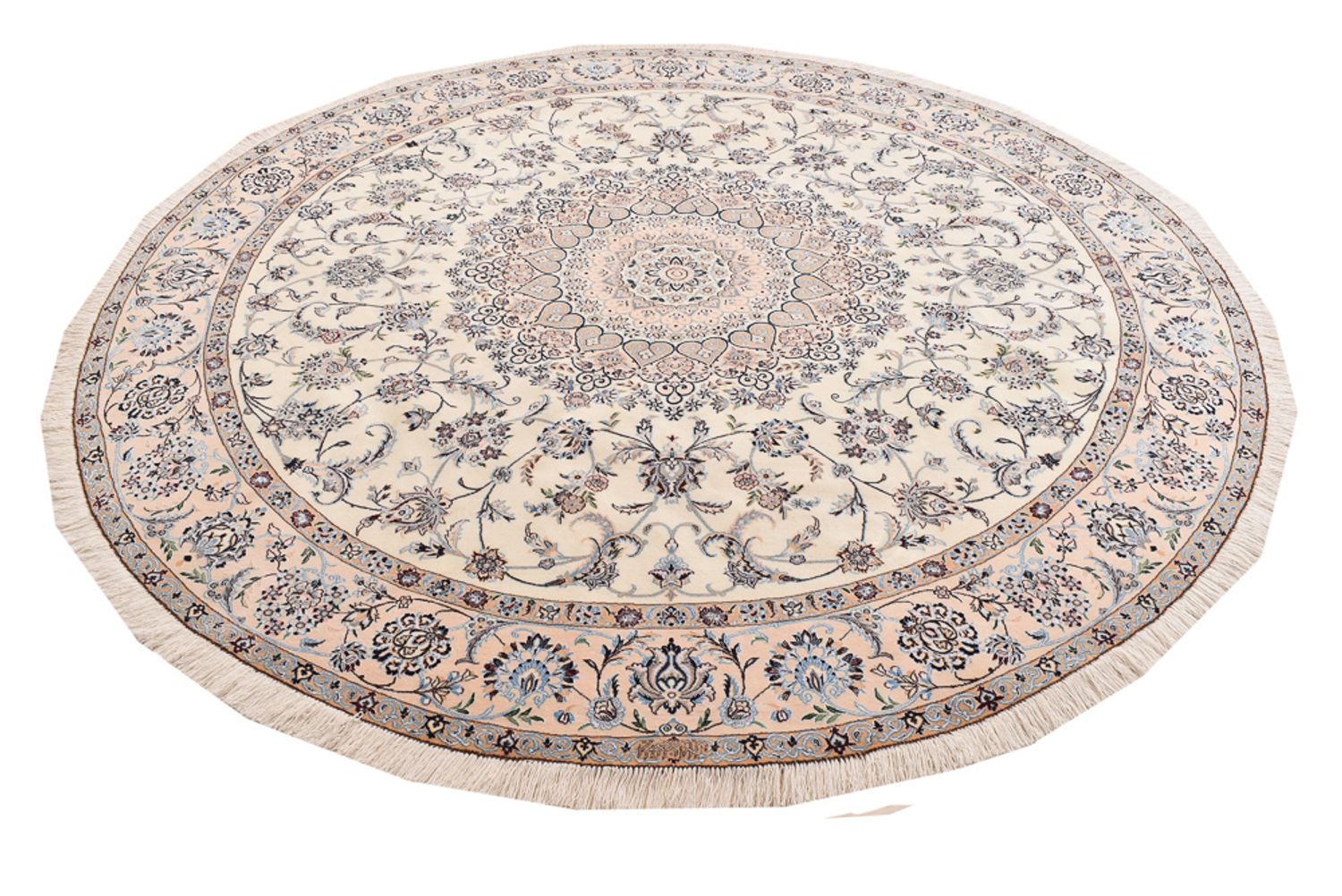 Tappeto Persero - Nain - Premio rotondo  - 252 x 252 cm - crema