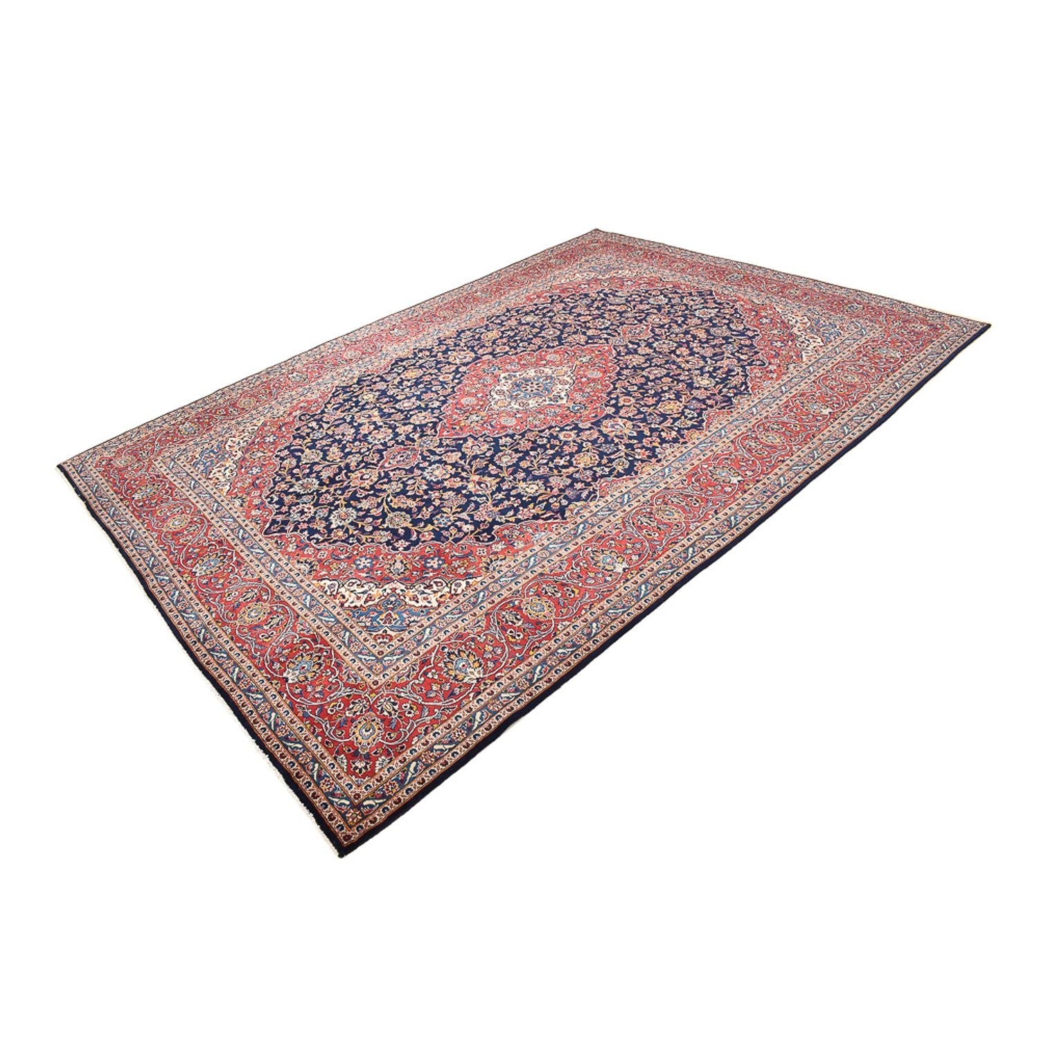 Tappeto Persero - Keshan - 407 x 300 cm - blu scuro