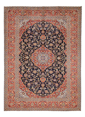 Tappeto Persero - Keshan - 398 x 295 cm - blu scuro