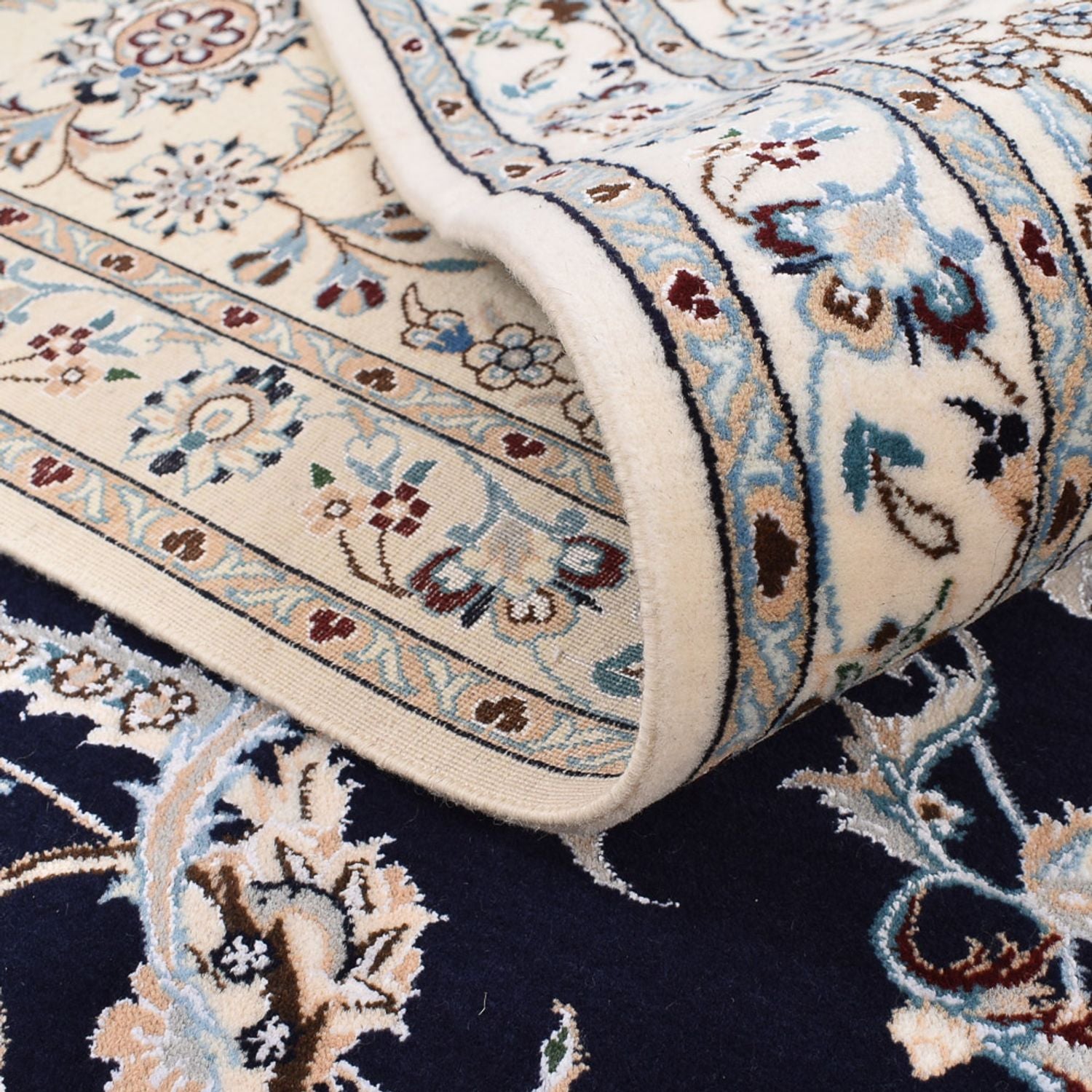 Tappeto Persero - Nain - Premio - 310 x 210 cm - blu scuro