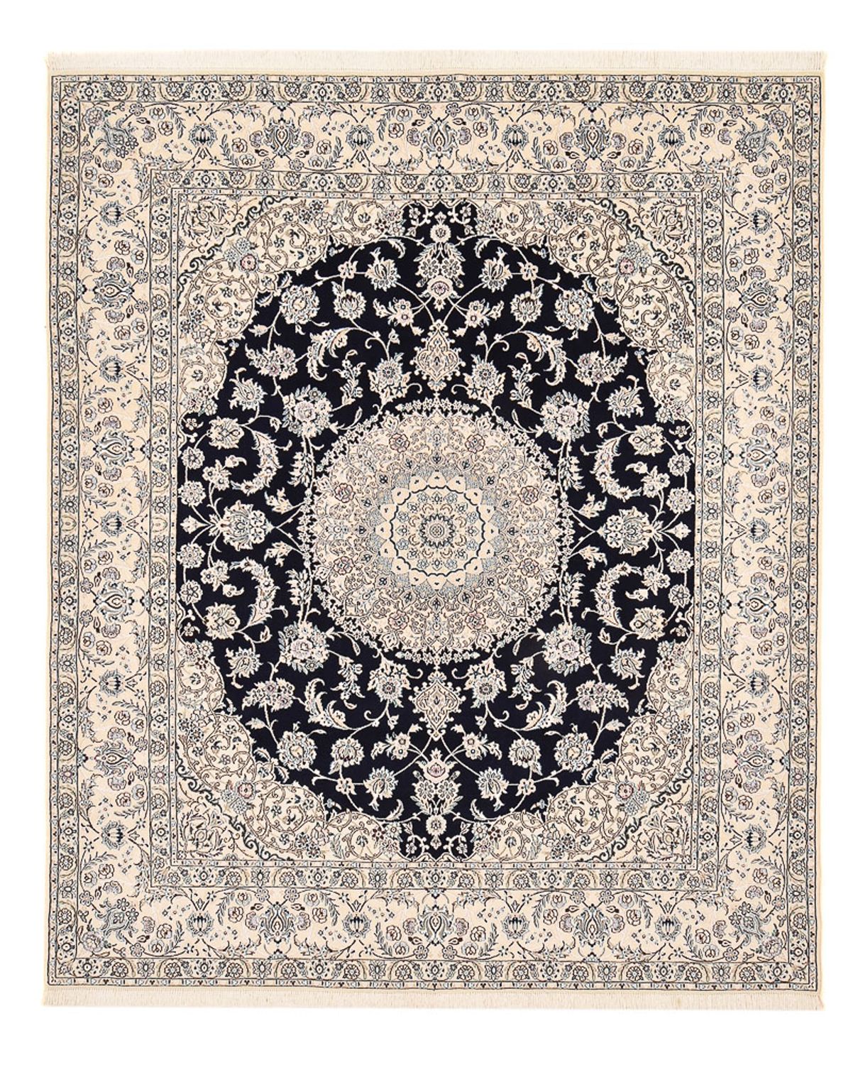 Tappeto Persero - Nain - Reale - 303 x 250 cm - blu scuro