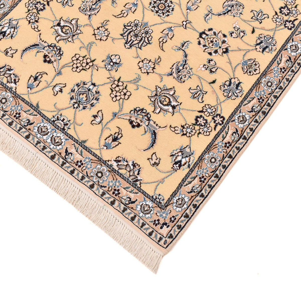 Tappeto corsia Tappeto Persero - Nain - Reale - 269 x 88 cm - beige chiaro