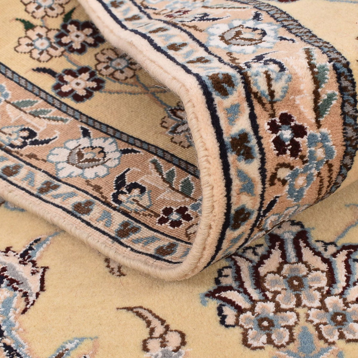 Tappeto corsia Tappeto Persero - Nain - Reale - 269 x 88 cm - beige chiaro