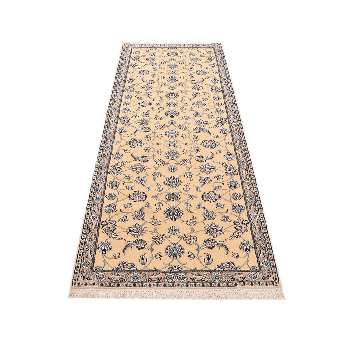 Tappeto corsia Tappeto Persero - Nain - Reale - 269 x 88 cm - beige chiaro