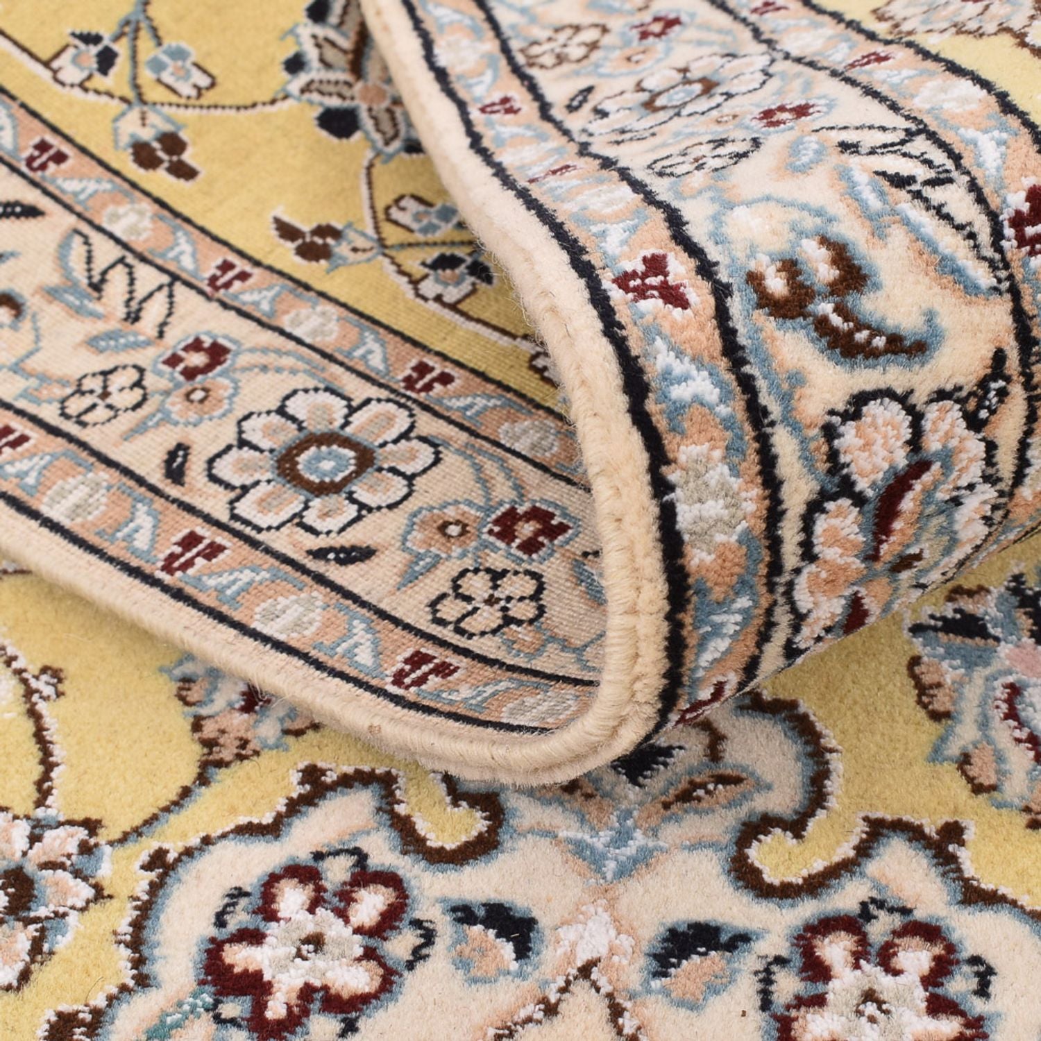 Tappeto corsia Tappeto Persero - Nain - Reale - 273 x 88 cm - giallo