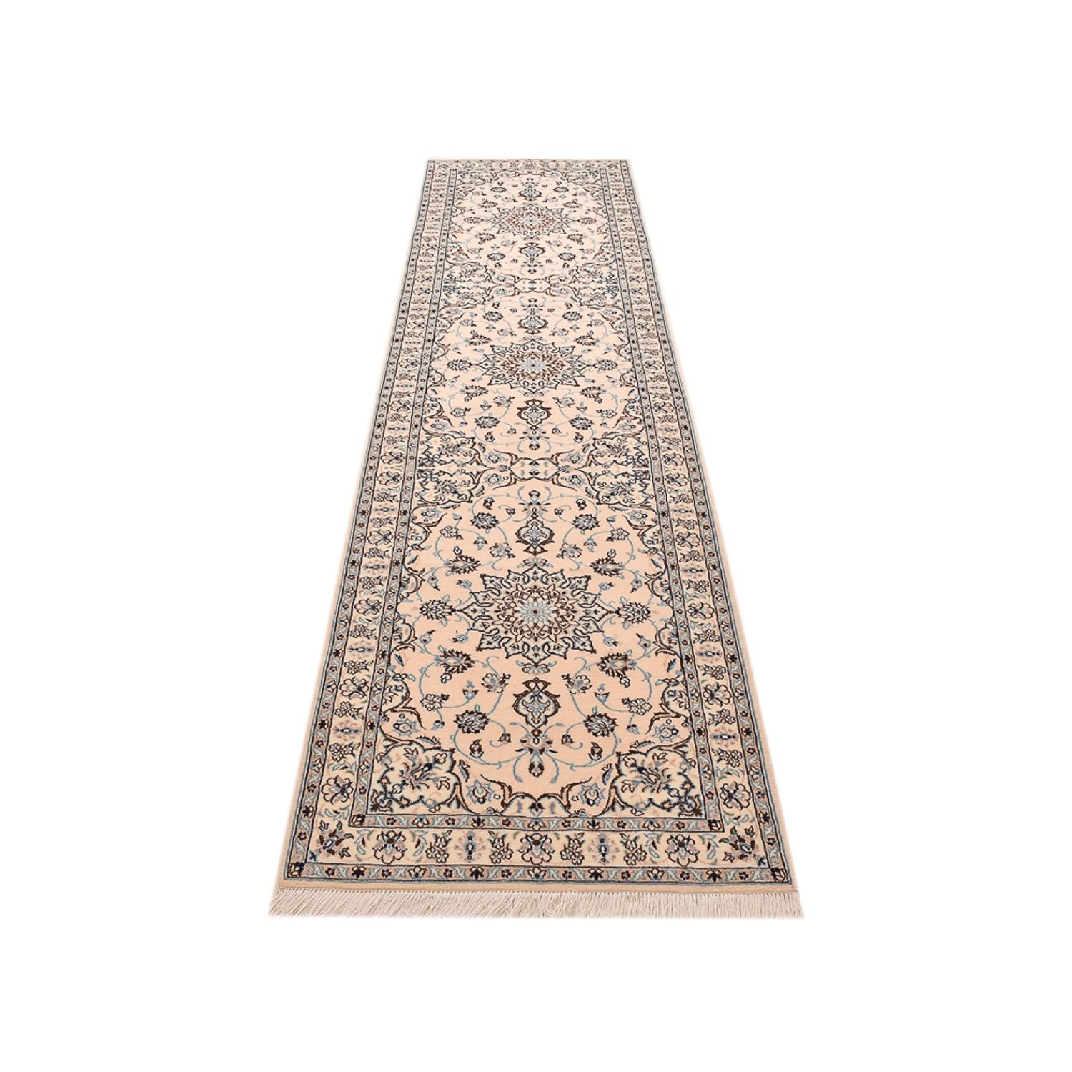 Tappeto corsia Tappeto Persero - Nain - Reale - 348 x 89 cm - bianco