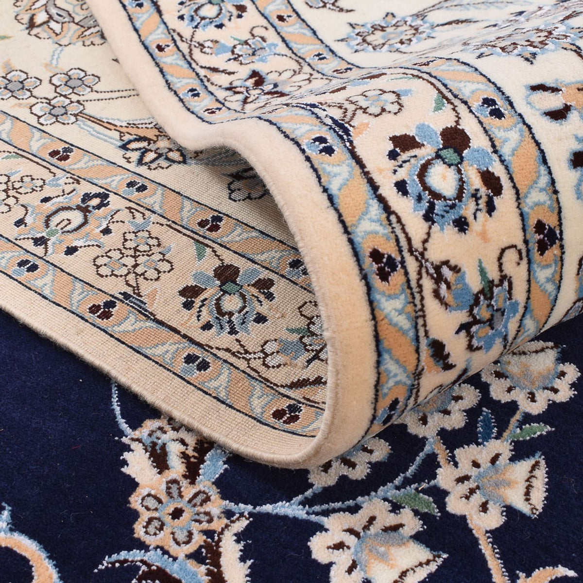 Tappeto Persero - Nain - Premio - 304 x 258 cm - blu scuro