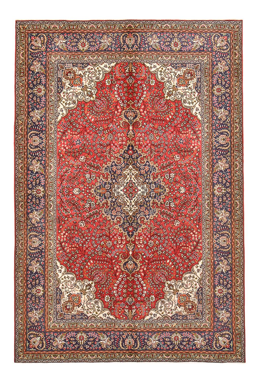 Tappeto Persero - Tabriz - 295 x 198 cm - rosso