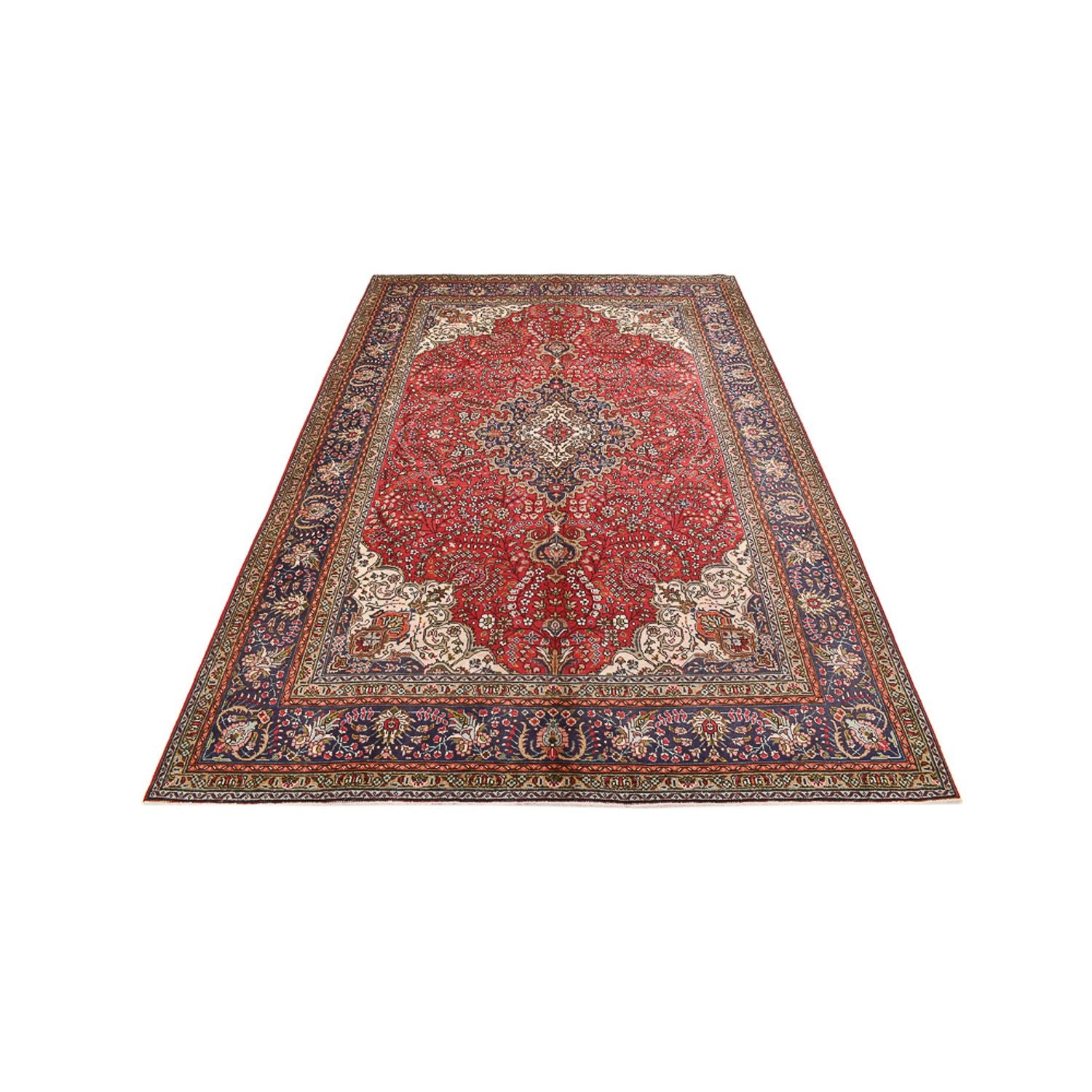 Tappeto Persero - Tabriz - 295 x 198 cm - rosso