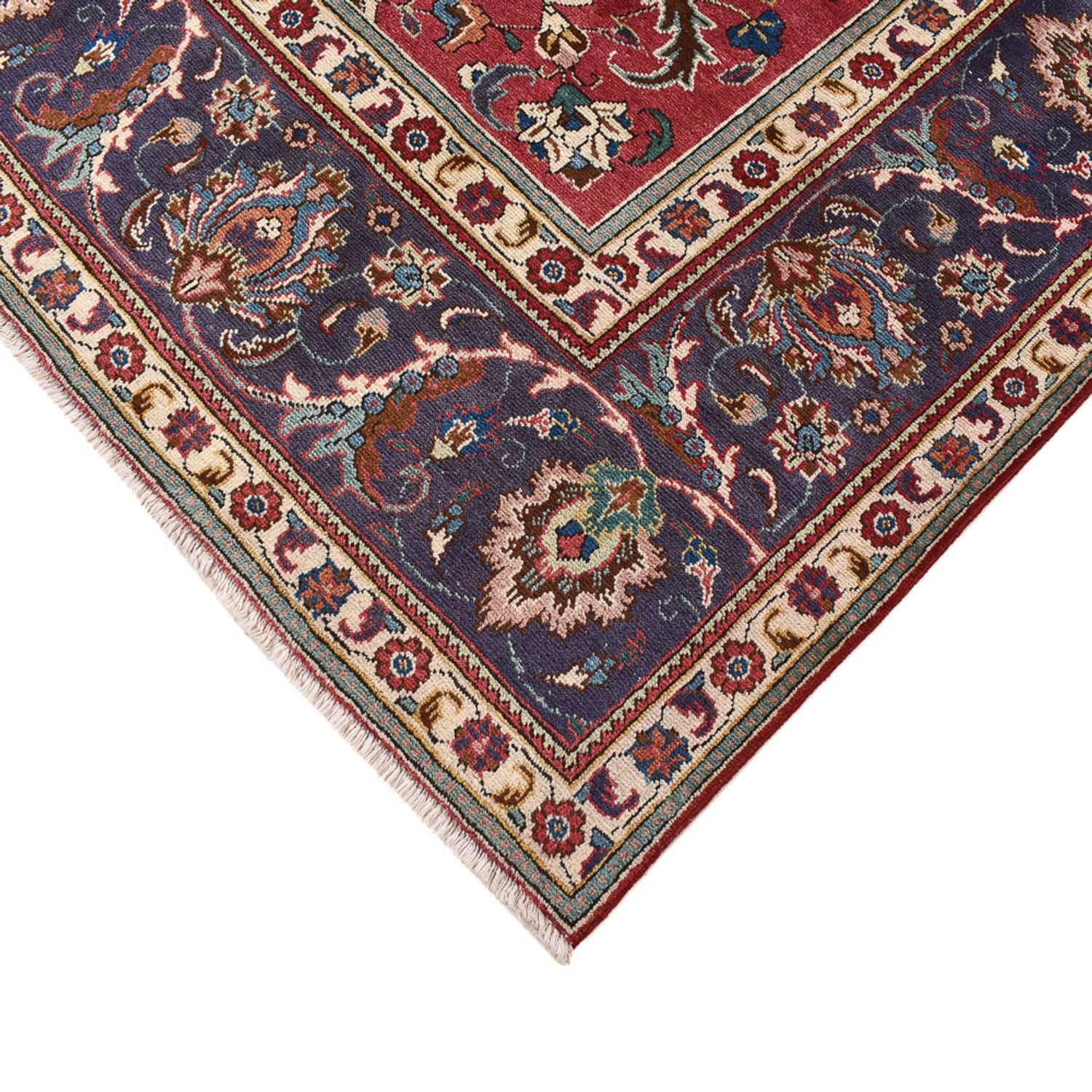 Tappeto Persero - Tabriz forma speciale  - 348 x 307 cm - rosso