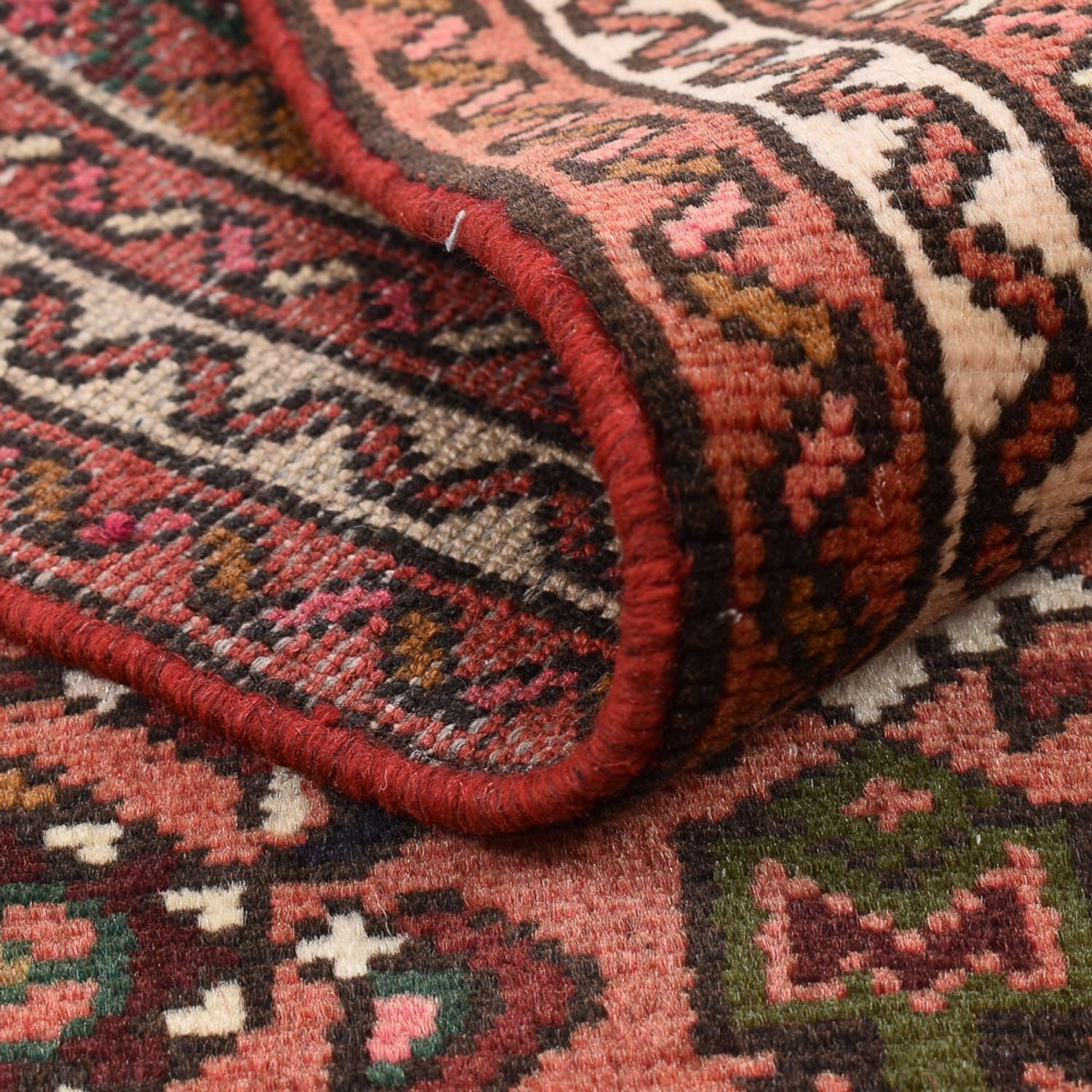 Tappeto corsia Tappeto Persero - Nomade - 190 x 69 cm - rosso scuro