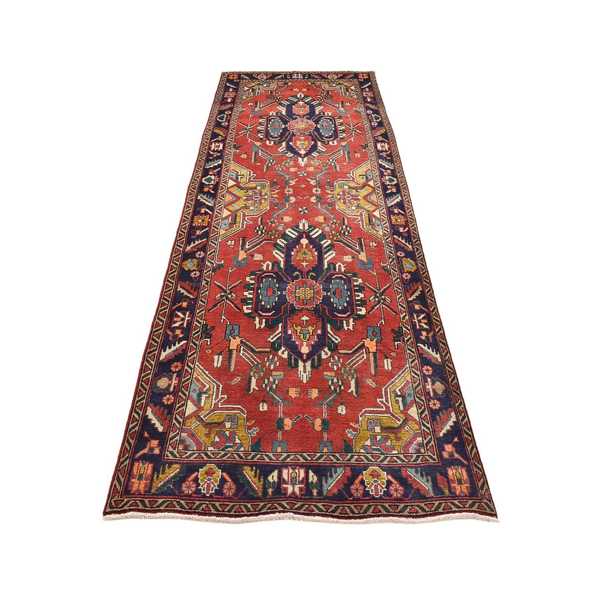 Tappeto corsia Tappeto Persero - Tabriz - 354 x 117 cm - multicolore