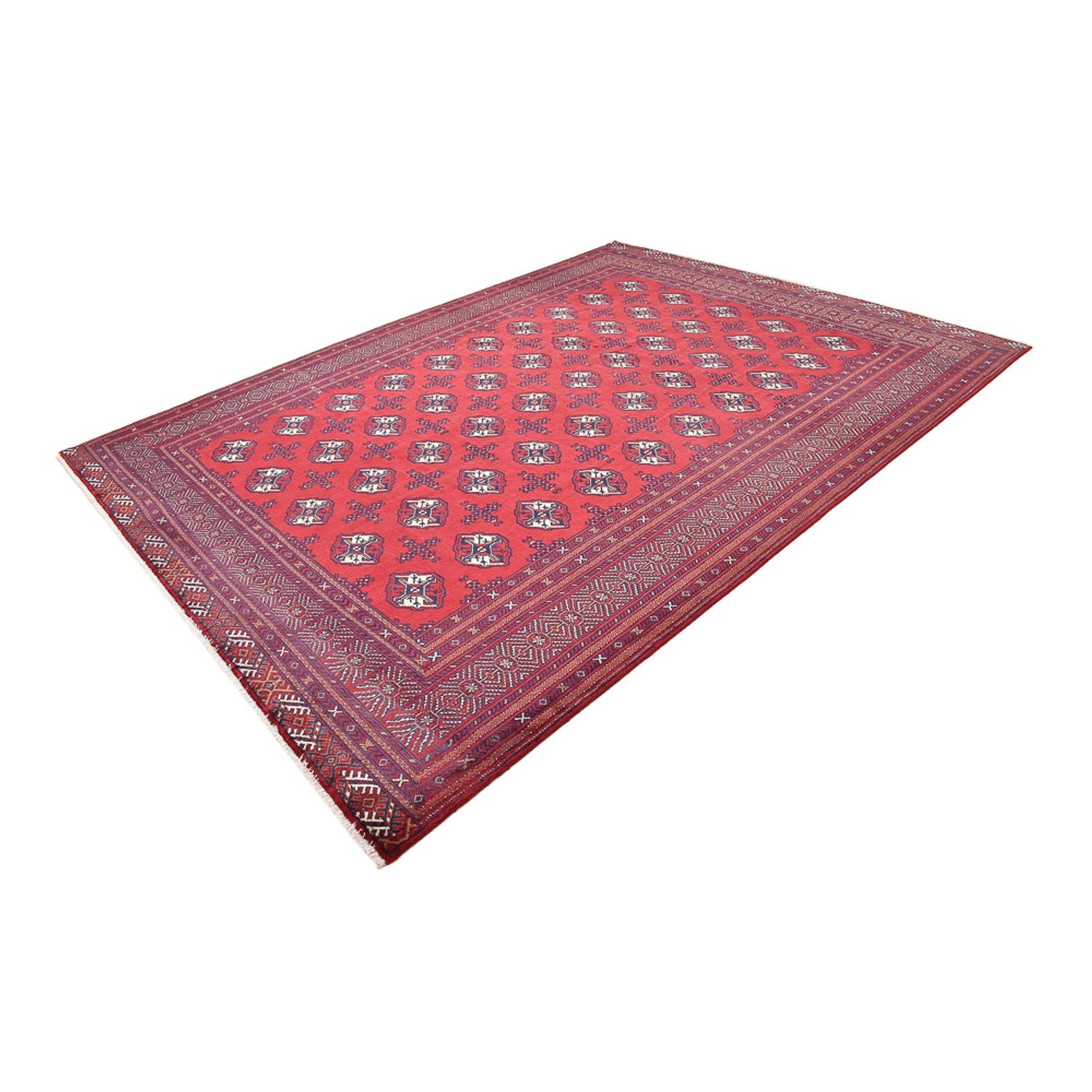 Tappeto Turkaman - 339 x 255 cm - rosso